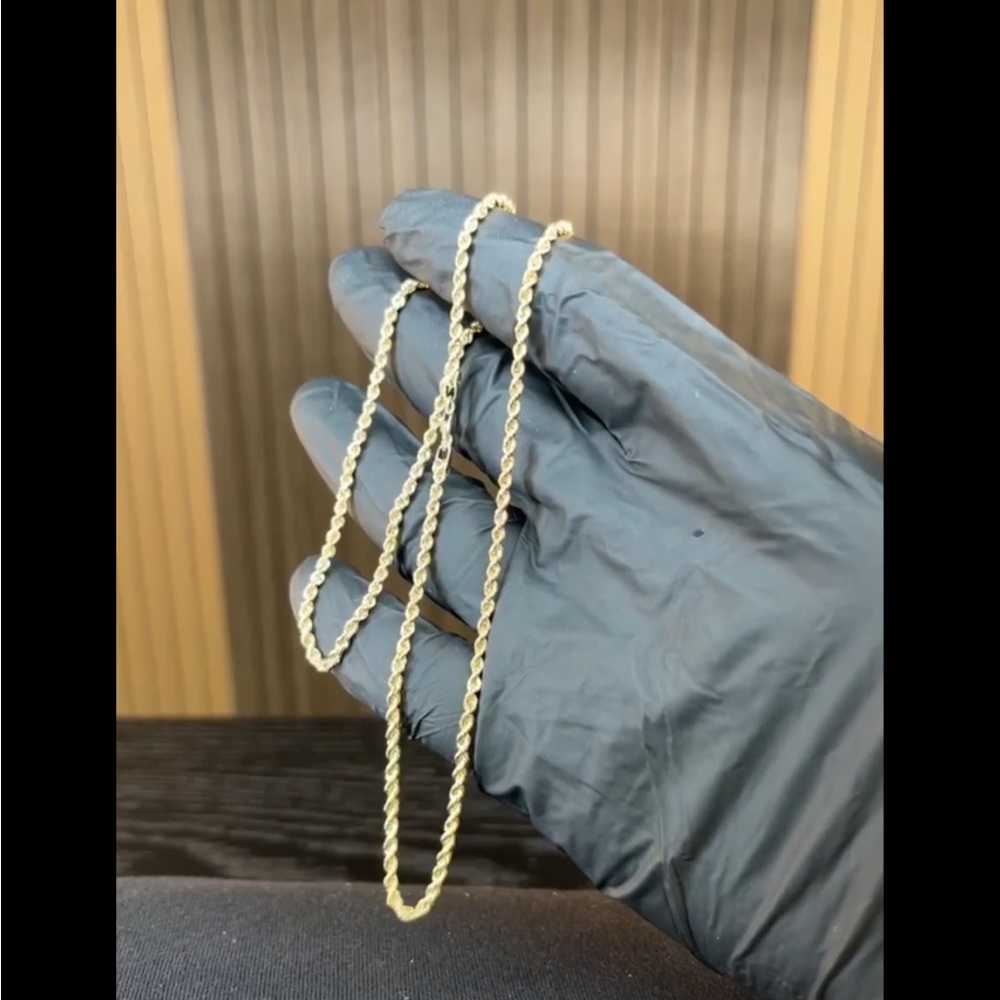 REAL 10K 20inc GOLD ROPE CHAIN